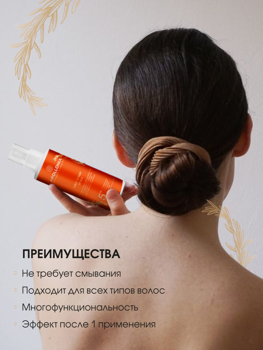 APOLLONIA Термозащитный спрей для волос с УФ-фильтром / HAIR SPRAY 17IN1 –  купить в Москве: фото, отзывы, описание | Официальный интернет-магазин