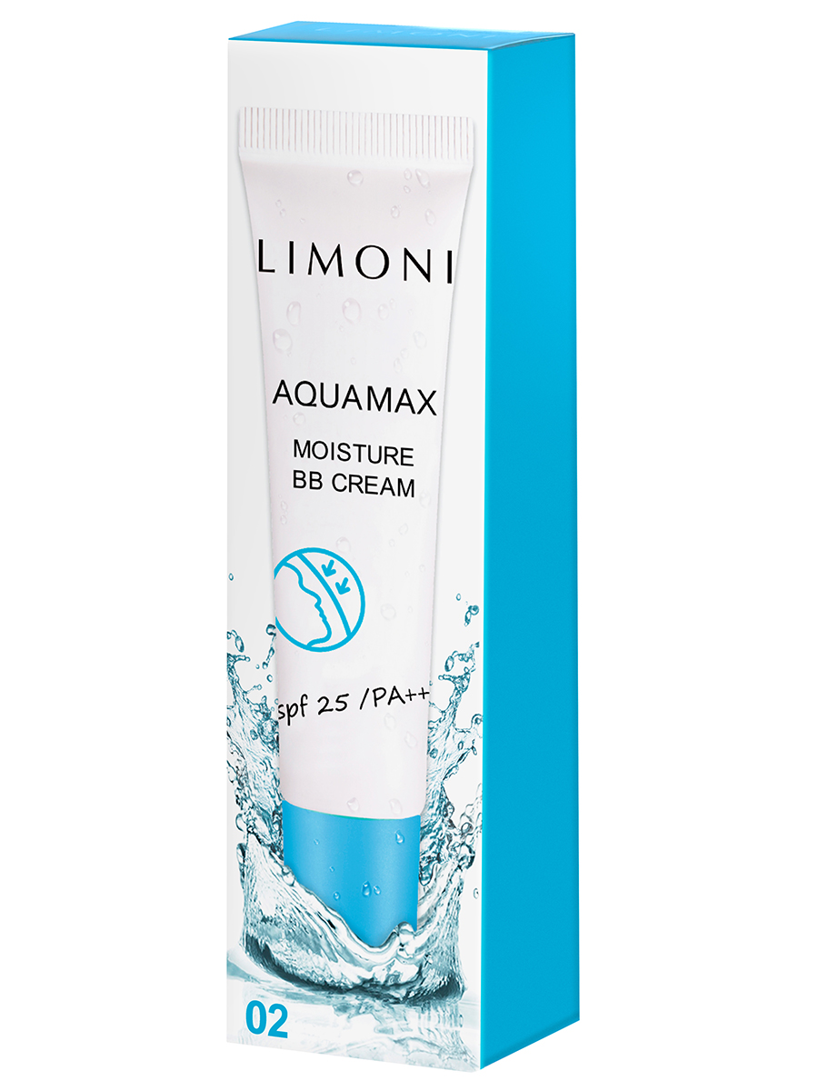 LIMONI ББ крем для лица увлажняющий тон №1 Aquamax Moisture BB Cream 15ml