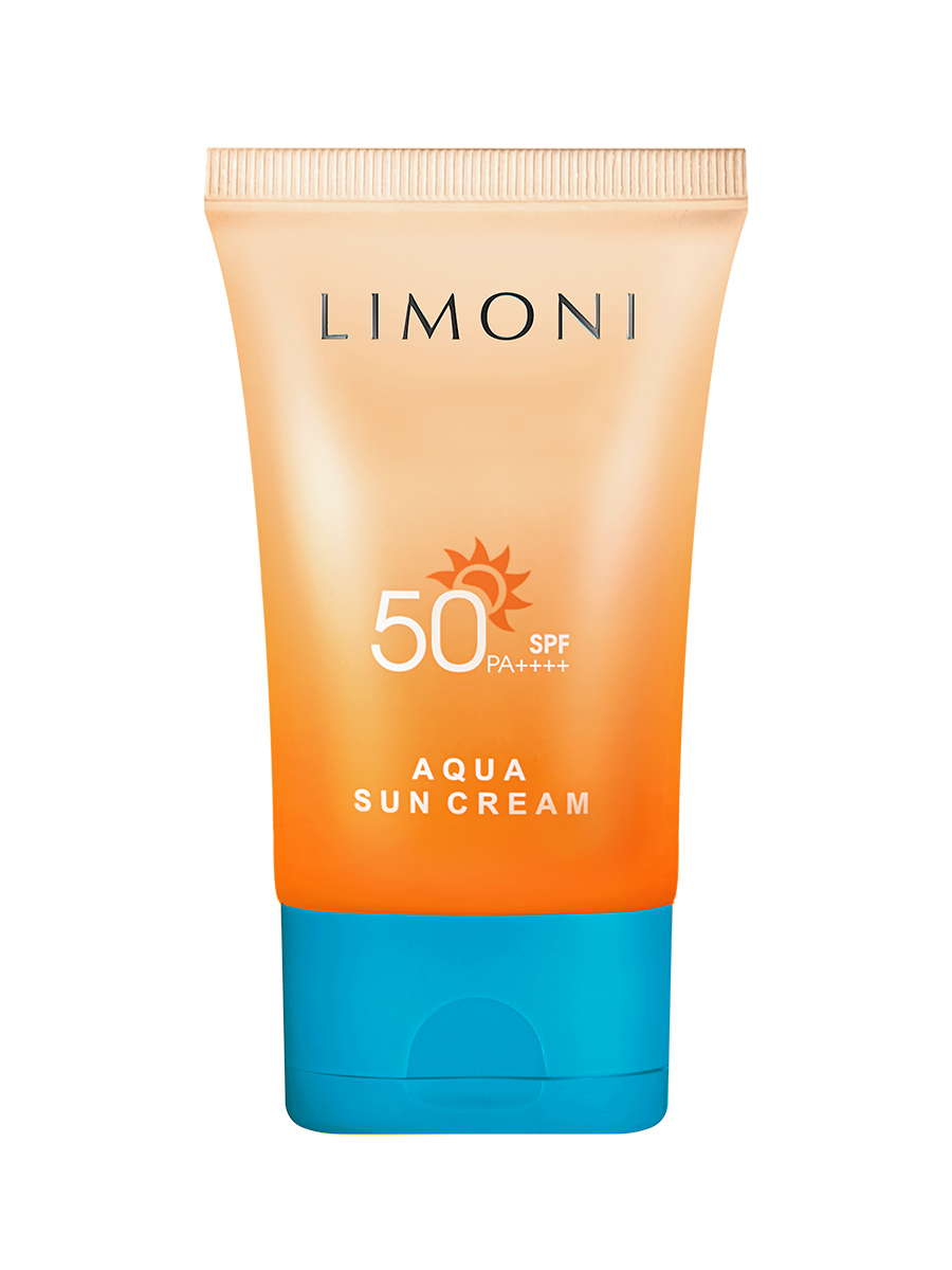 Skin care :: Body :: Sun care :: LIMONI Солнцезащитный крем SPF 50+РА++++  Aqua Sun Cream 50ml - Limoni makeup and skin care store