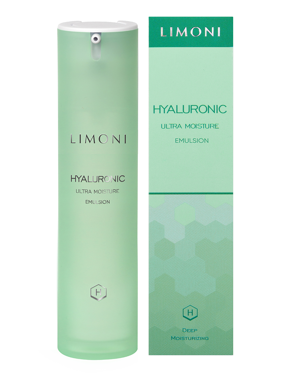 LIMONI Ультраувлажняющая эмульсия для лица с гиалуроновой кислотой  Hyaluronic Ultra Moisture Emulsion – купить в Москве: фото, отзывы,  описание | Официальный интернет-магазин