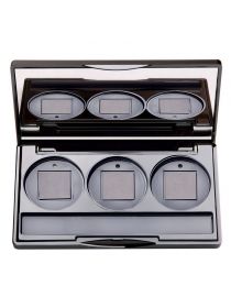 Limoni Eyeshadow Palette with 3 Magnetic Cells (Silver), image 