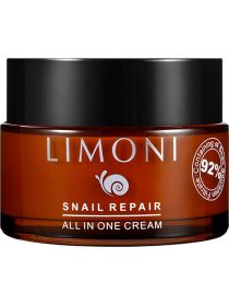 Крем для лица восстанавливающий с муцином улитки Limoni Snail Repair All In One Cream 50 ml, фото 