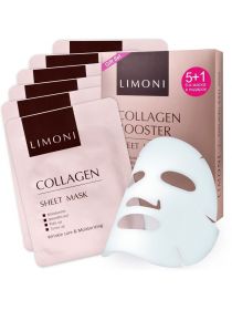 Набор тканевых масок с коллагеном Collagen Booster, 6 шт, фото 