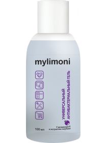 MYLIMONI Универсальный Антибактериальный гель для рук с витамином Е и экстрактом голубики 100ml, фото 