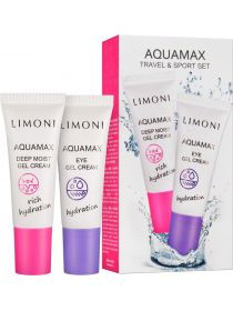 LIMONI AQUAMAX Travel & Sport Set (Набор Aquamax Deep M. Gel Cream 25ml+Aquamax Eye Gel Cream 25ml)*, фото 
