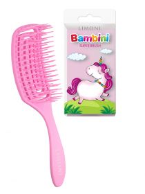 Расчёска для волос Limoni Bambini Super Brush, золотая [CLONE], Цвет: Розовая, image 
