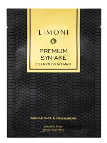 Тканевая маска Limoni Premium Syn Ake со змеиным ядом, фото 