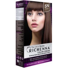 Richenna 5N Крем-краска для волос с хной (Chestnut), Оттенок: 5N (Chestnut), фото 