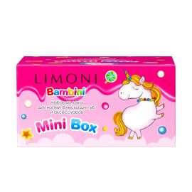 LIMONI  Набор №36 "Bambini" (Лак 10 + Бальзам 01 + Бусы + Браслет), image 