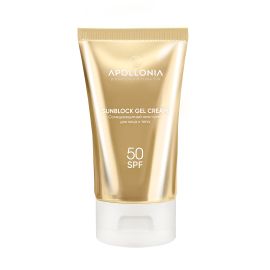 APOLLONIA SUNBLOCK GEL CREAM Солнцезащитный гель-крем для лица и тела SPF 50 50ml, фото 