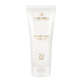 APOLLONIA SUNBLOCK CREAM Солнцезащитный крем для лица и тела SPF 30 200ml, фото 