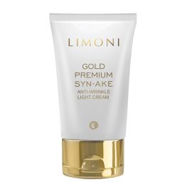 LIMONI Антивозрастной лёгкий крем для лица со змеиным ядом и золотом Gold Premium Syn-Ake Anti-Wrinkle Light Cream 50ml			, image 
