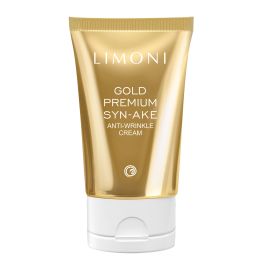 LIMONI Антивозрастной крем для лица со змеиным ядом и золотом Gold Premium Syn-Ake Anti-Wrinkle Cream 50ml	, фото 