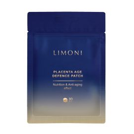 LIMONI Патчи для век питательные с плацентой Placenta Age Defence Patch 30pcs, image 