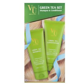 Von-U Набор шампунь 200 мл + кондиционер 200 мл с зеленым чаем Green Tea, фото 