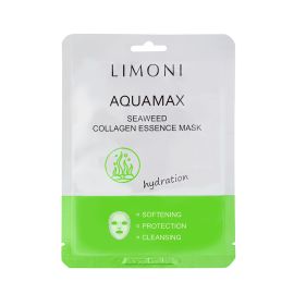 LIMONI Маска для лица вос. с экстрактом морских водорослей и кол. Seaweed Collagen Essence Mask 23гр, фото 
