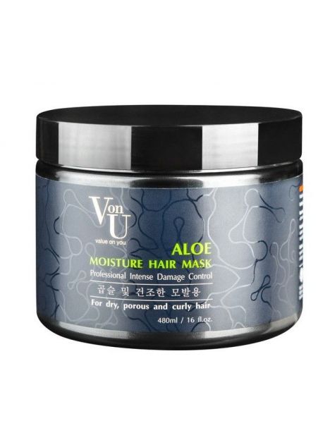 VonU Aloe Moisturizing Hair Mask with Aloe Vera 480 ml, image 