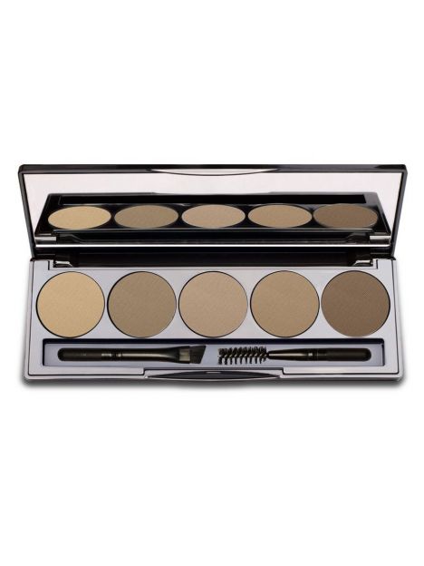 Set of shadows for eyebrows Limoni Eyebrow Shadow in a magnetic case, 5 shades (01,02,03,05,06), image 