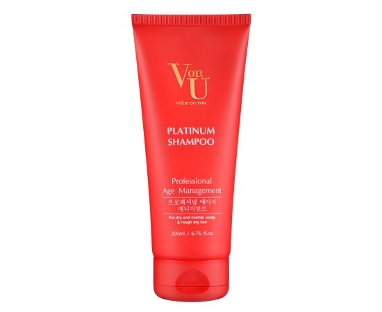 Von-U Шампунь для волос с платиной Platinum Shampoo 200 мл, фото 