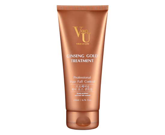 Von-U Уход для волос с экстрактом золотого женьшеня Ginseng Gold Treatment  200 мл, фото 