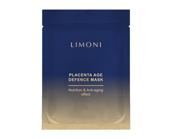 LIMONI Маска для лица питательная с плацентой Placenta Age Defence Mask 23гр, фото 