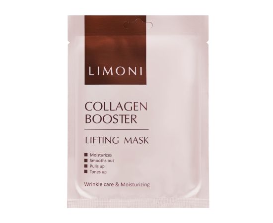 LIMONI Лифтинг-маска для лица с морским коллагеном Collagen Booster Lifting Mask 23гр, фото 