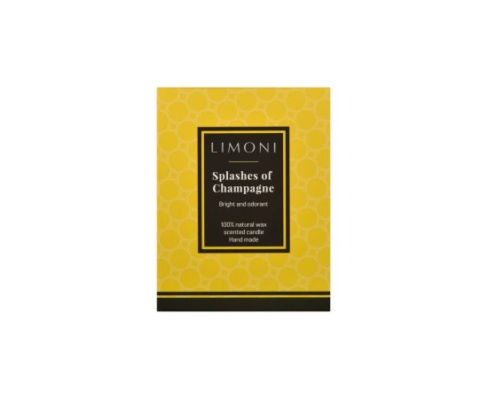 Scented candle Limoni Splashes of Сhampagne Sparkling champagne 160 g, image 