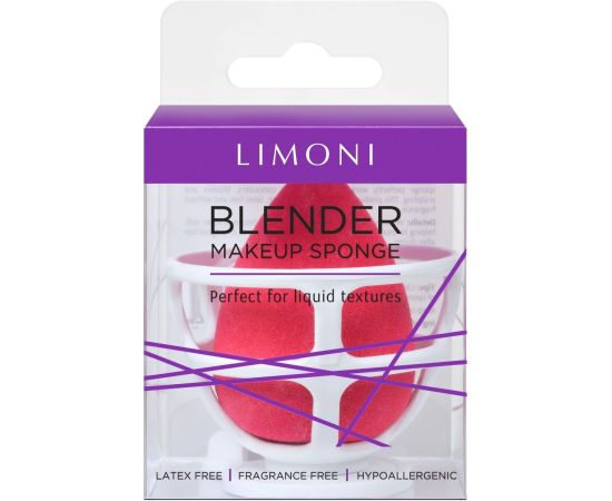 Limoni Blender Makeup Sponge Red, Цвет: Red, image 