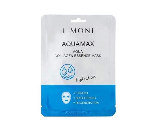 LIMONI Маска для лица увлажняющая с морской водой и коллагеном  Aqua Collagen Essence Mask 23гр, фото 
