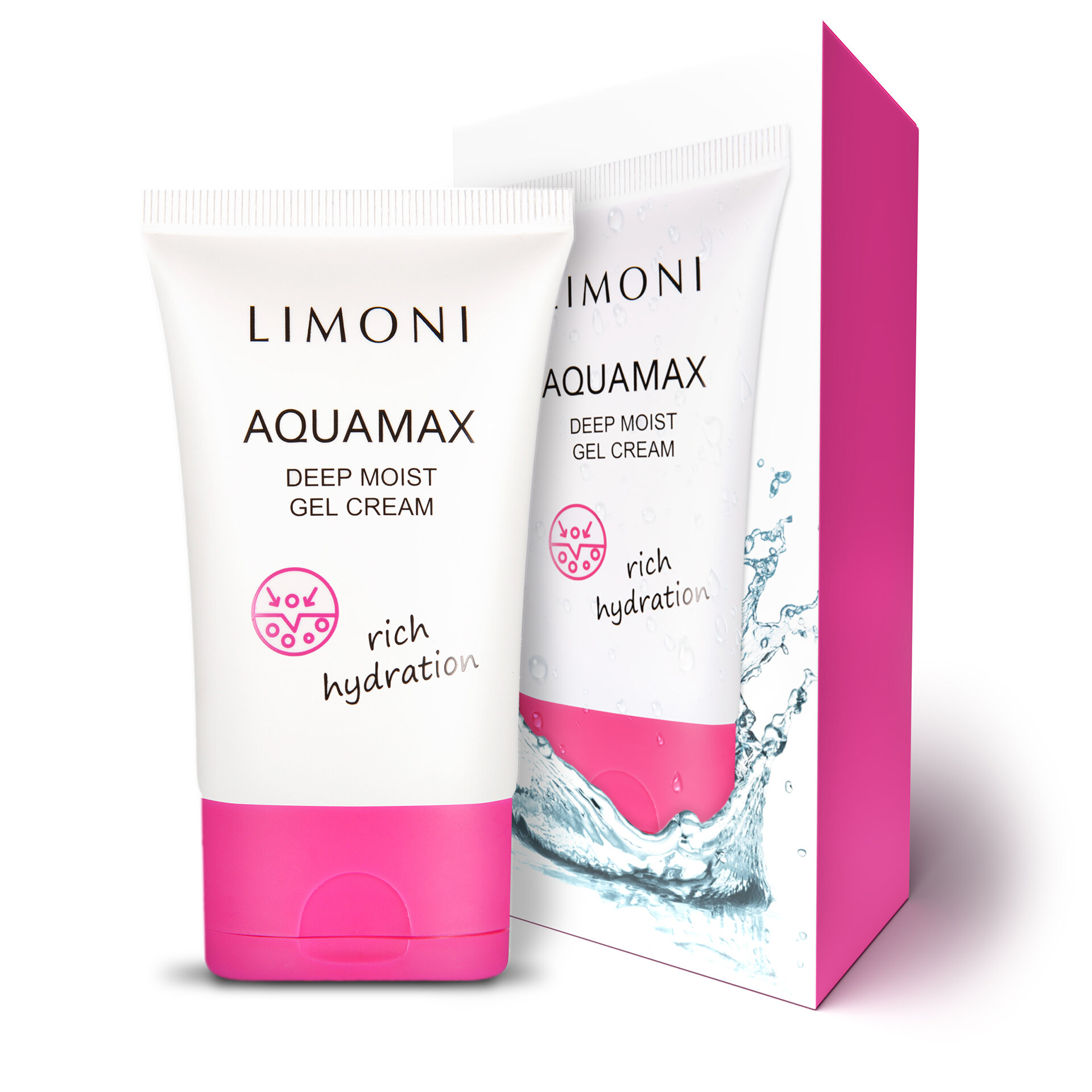  LIMONI Глубокоувлажняющий гель-крем для лица AQUAMAX DEEP MOIST GEL CREAM 50ml