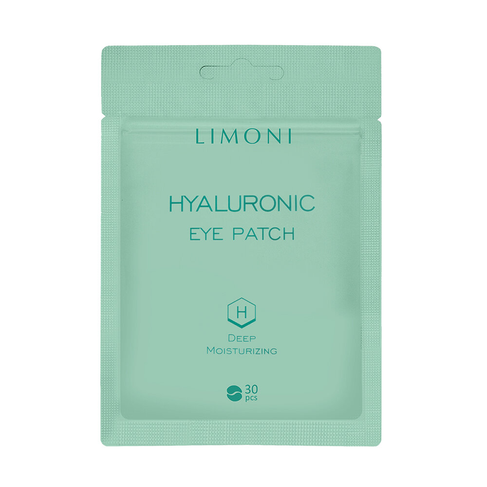 LIMONI Патчи для век увлажняющие с гиалуроновой кислотой Hyaluronic Eye Patch 30pcs