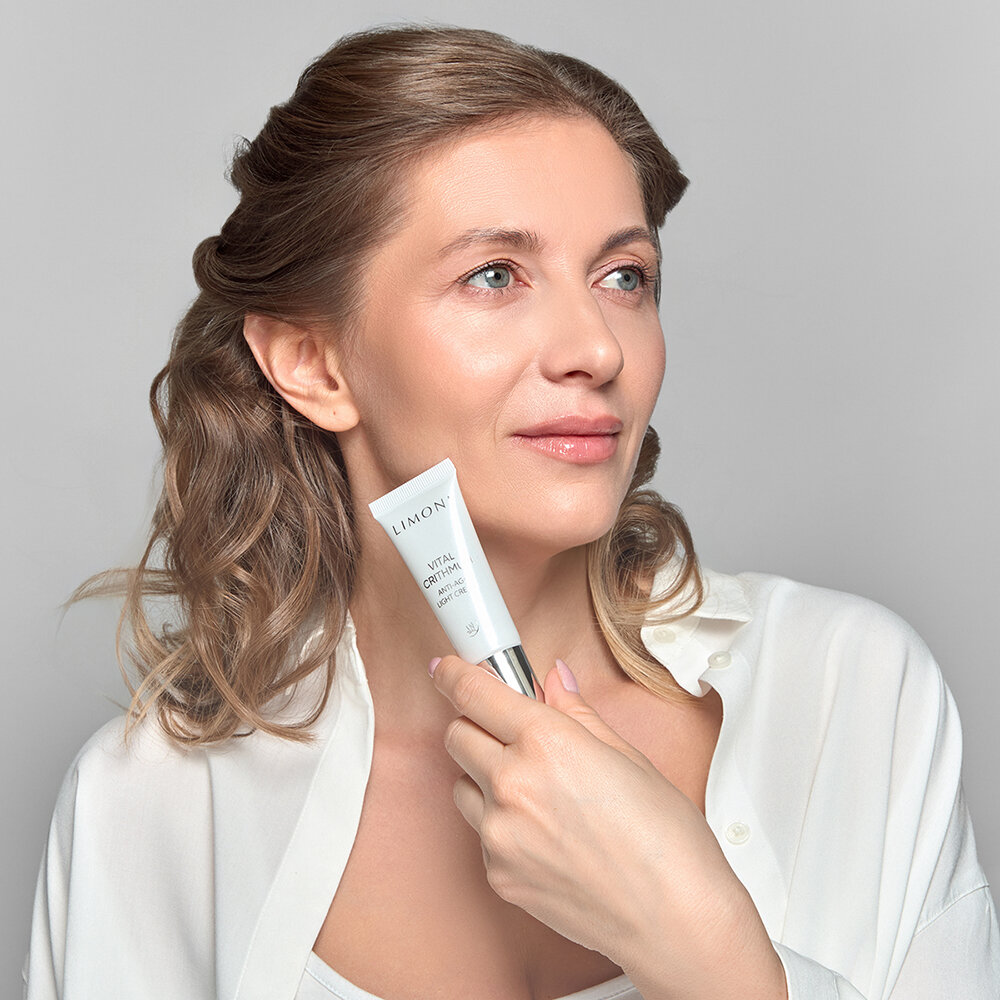 LIMONI Антивозрастной лёгкий крем для лица с критмумом VITAL CRITHMUM ANTI-AGE LIGHT CREAM 25ml