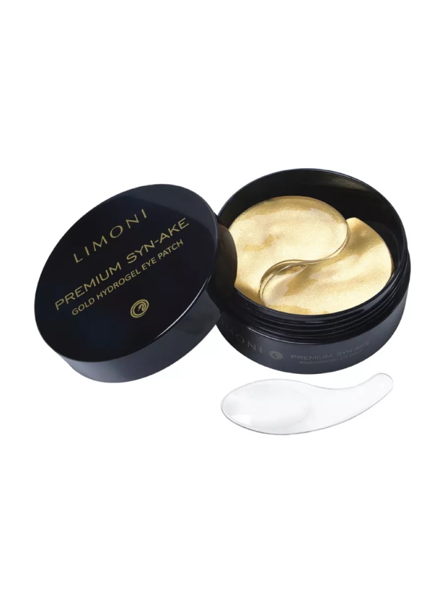 LIMONI Антивозрастные гелевые патчи для век со змеиным ядом Premium Syn-Ake Gold Hydrogel Eye Patch