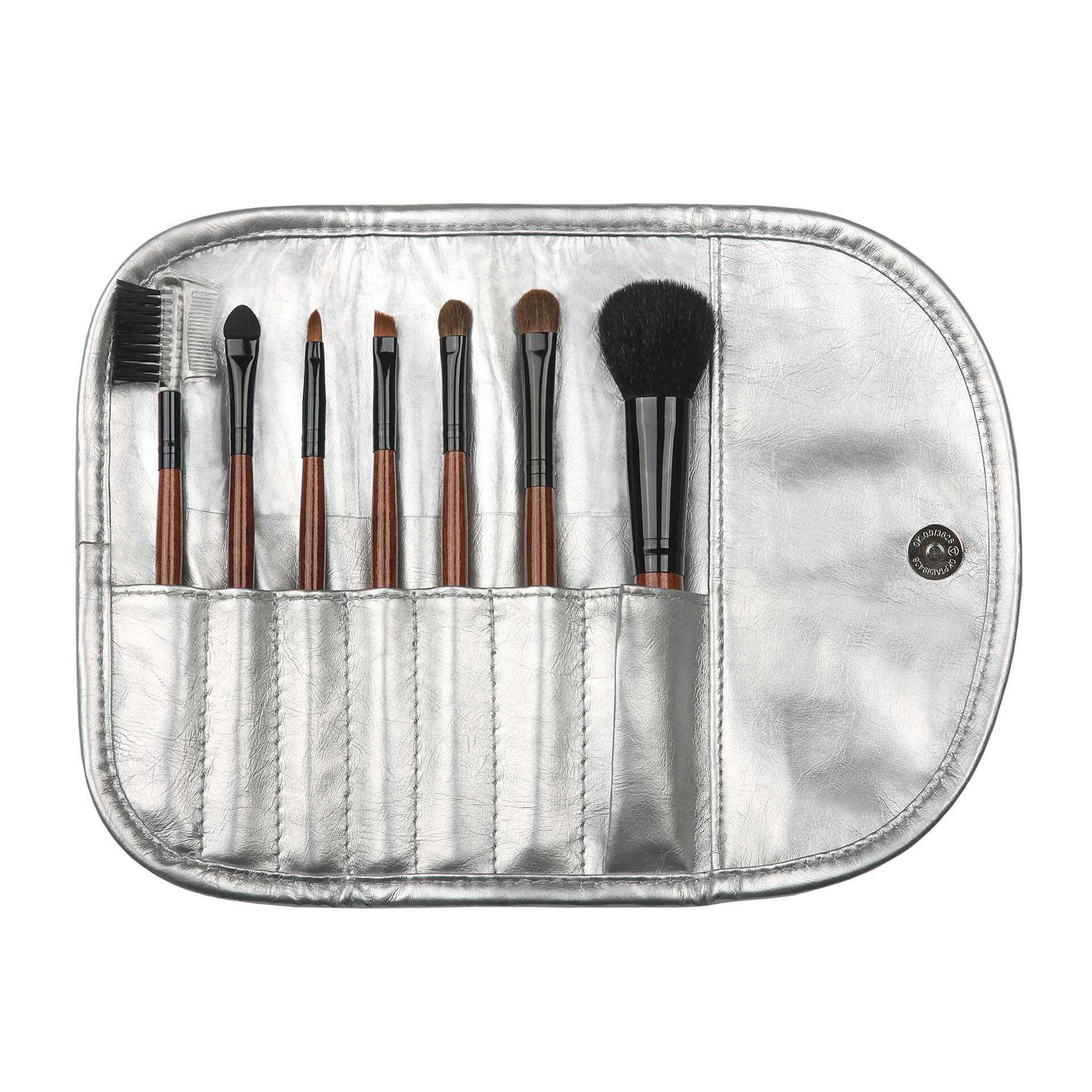 LIMONI Набор кистей "SILVER TRAVEL KIT" (из 7 предметов) + чехол