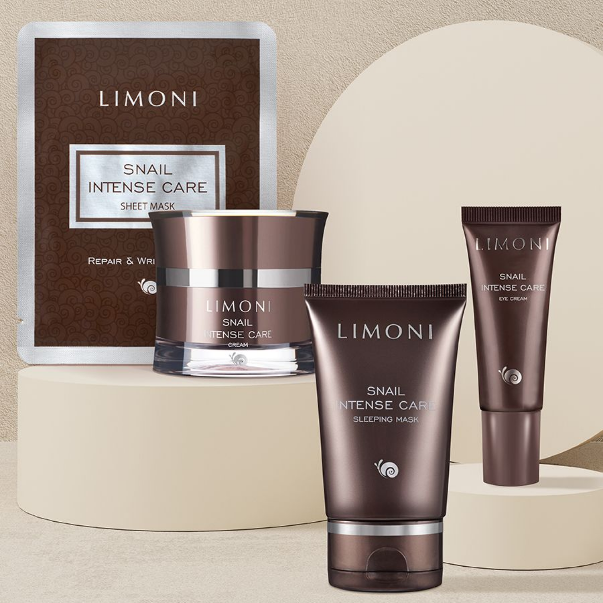 LIMONI Интенсивный крем для лица с экстрактом секреции улитки Snail Intense Care Cream 50ml