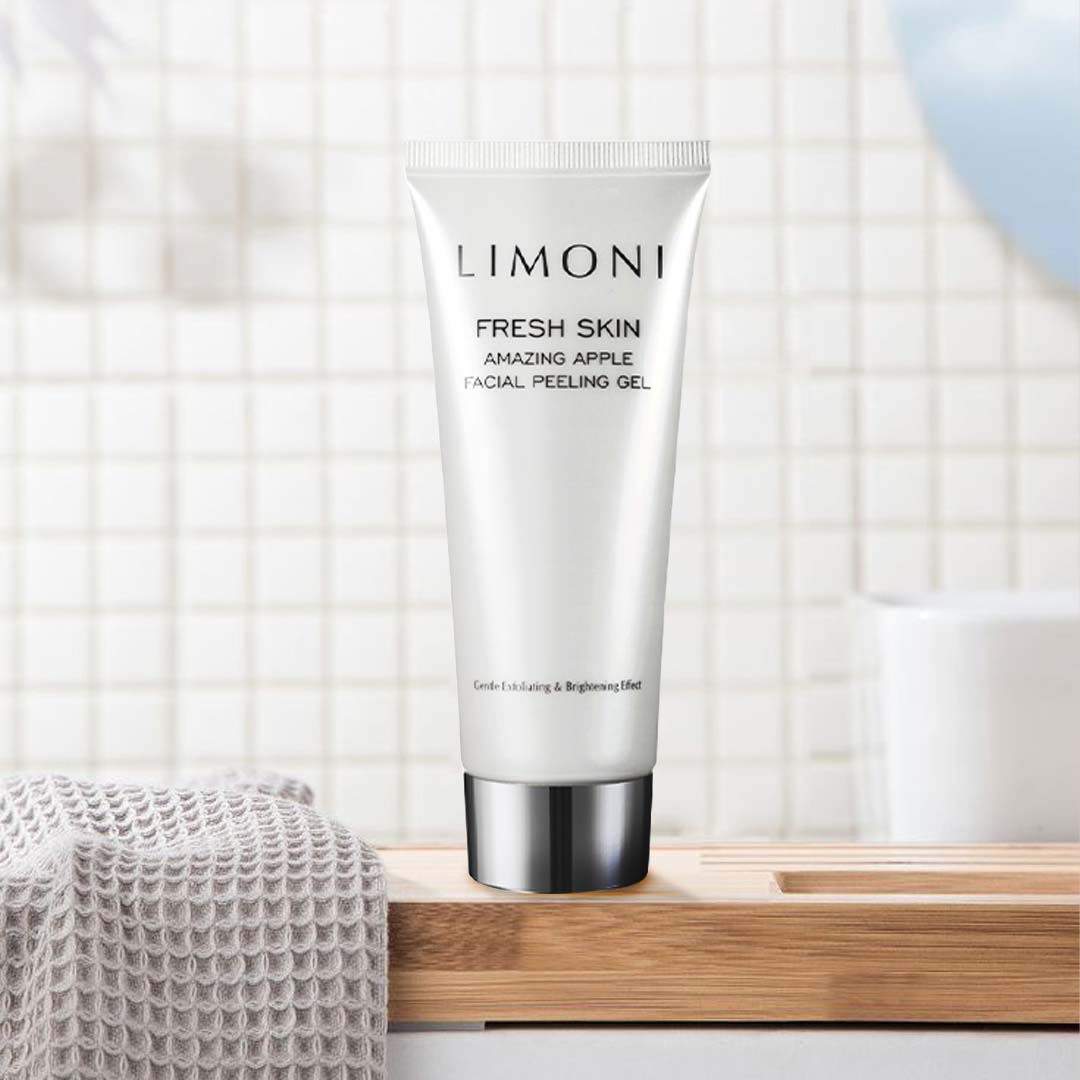 LIMONI Гель-скатка для лица с фрукт кислотами Amazing Apple Facial Peeling Gel 100ml