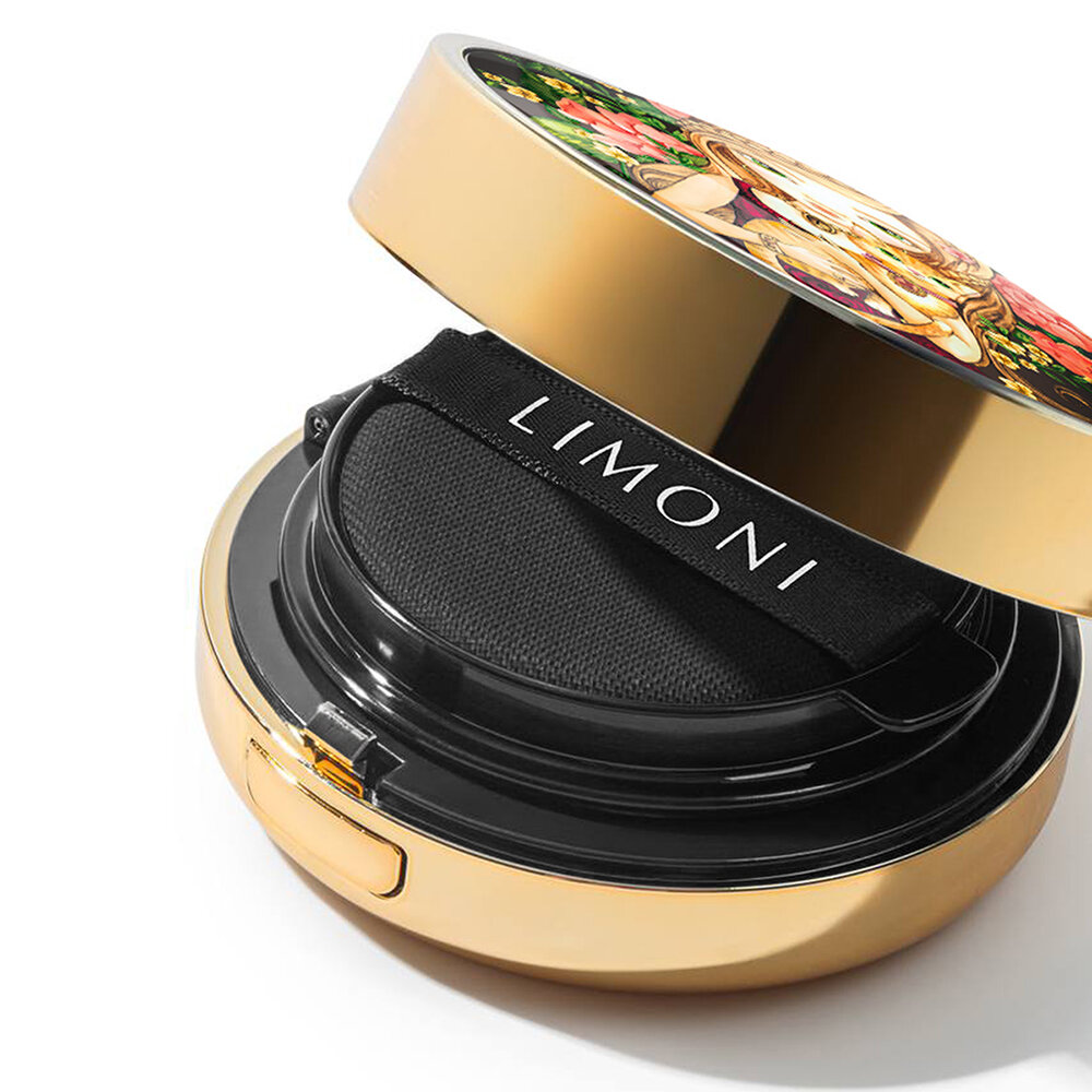 LIMONI Тон.флюид кушон All Stay Cover Cushion SPF 35 / PA++ Animal Princess 03 Dark Medium***