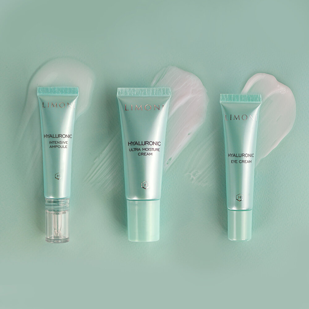 LIMONI Hyaluronic Ultra Moisture Care Set (Набор Cream 25ml+Eye Cream 15ml+Ampoule 15 ml)