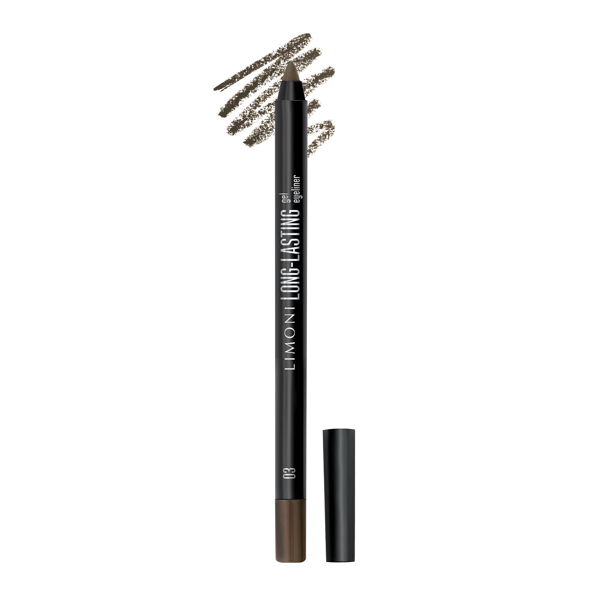 LIMONI Устойчивый гелевый карандаш для глаз "Long-lasting Gel Eyeliner", тон 03