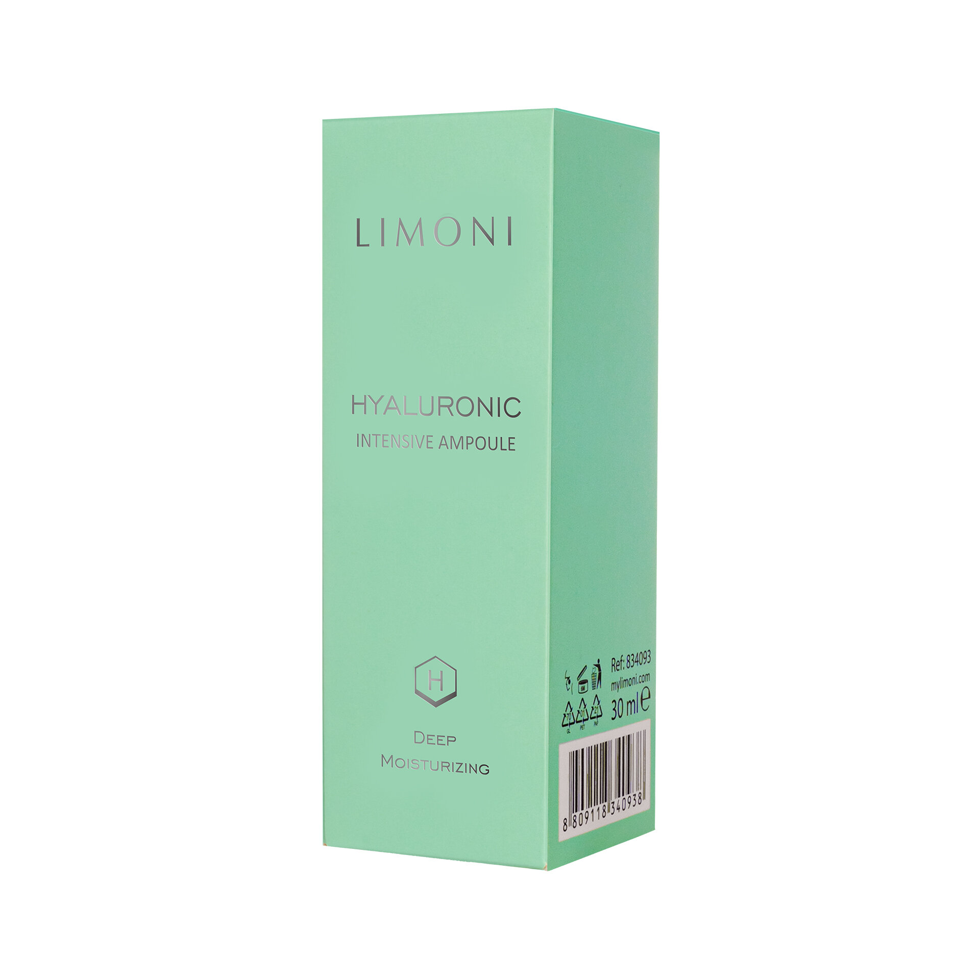 LIMONI Ультраувлажняющая сыворотка для лица с гиалур.кислотой Hyaluronic Intensive Ampoule 30ml