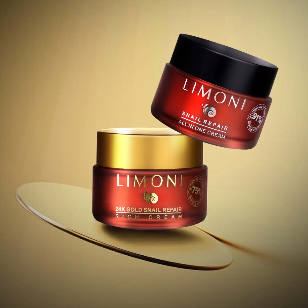 LIMONI Snail Repair Set (Набор Ampoule 30ml+All in one Cream 50ml)***