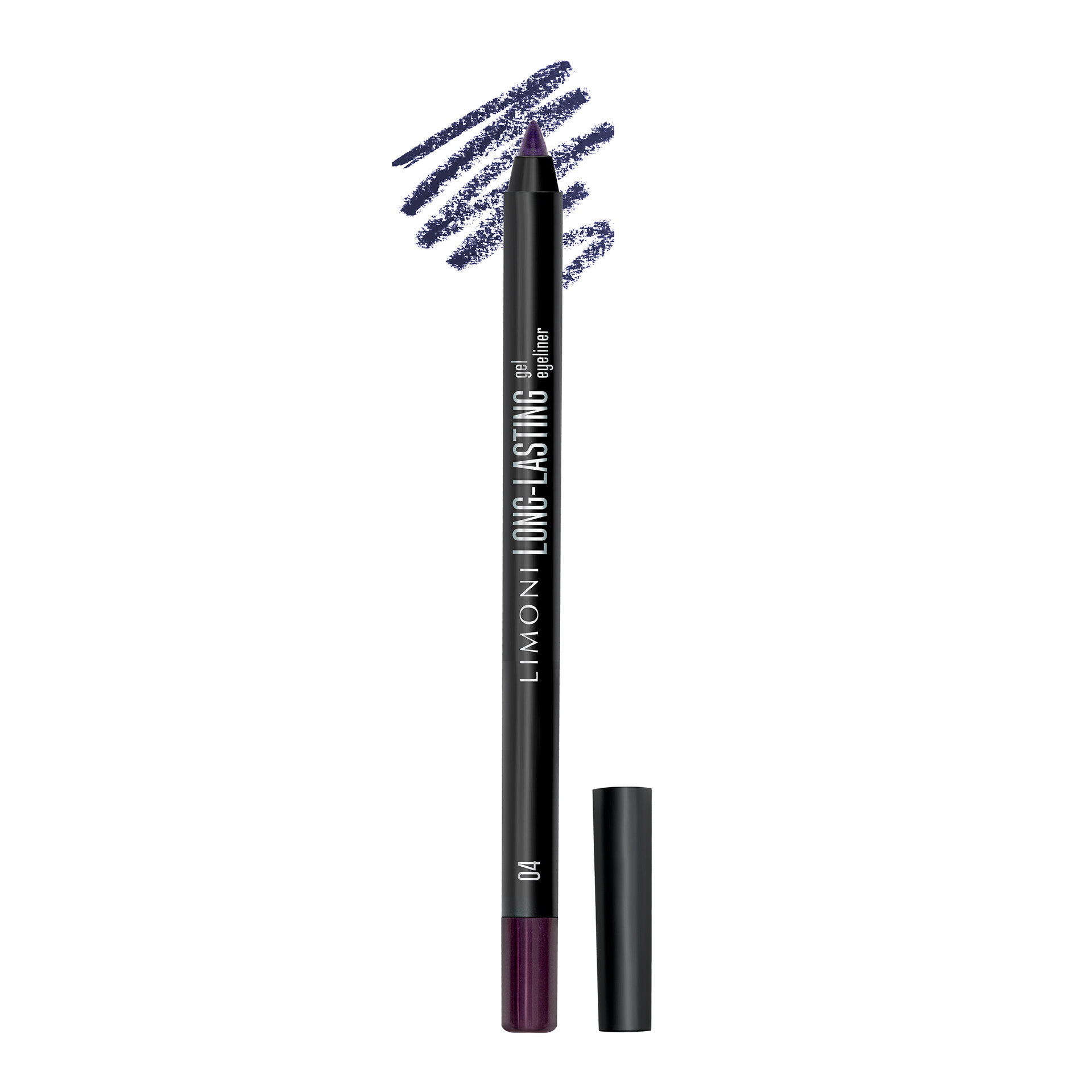 LIMONI Устойчивый гелевый карандаш для глаз "Long-lasting Gel Eyeliner", тон 04