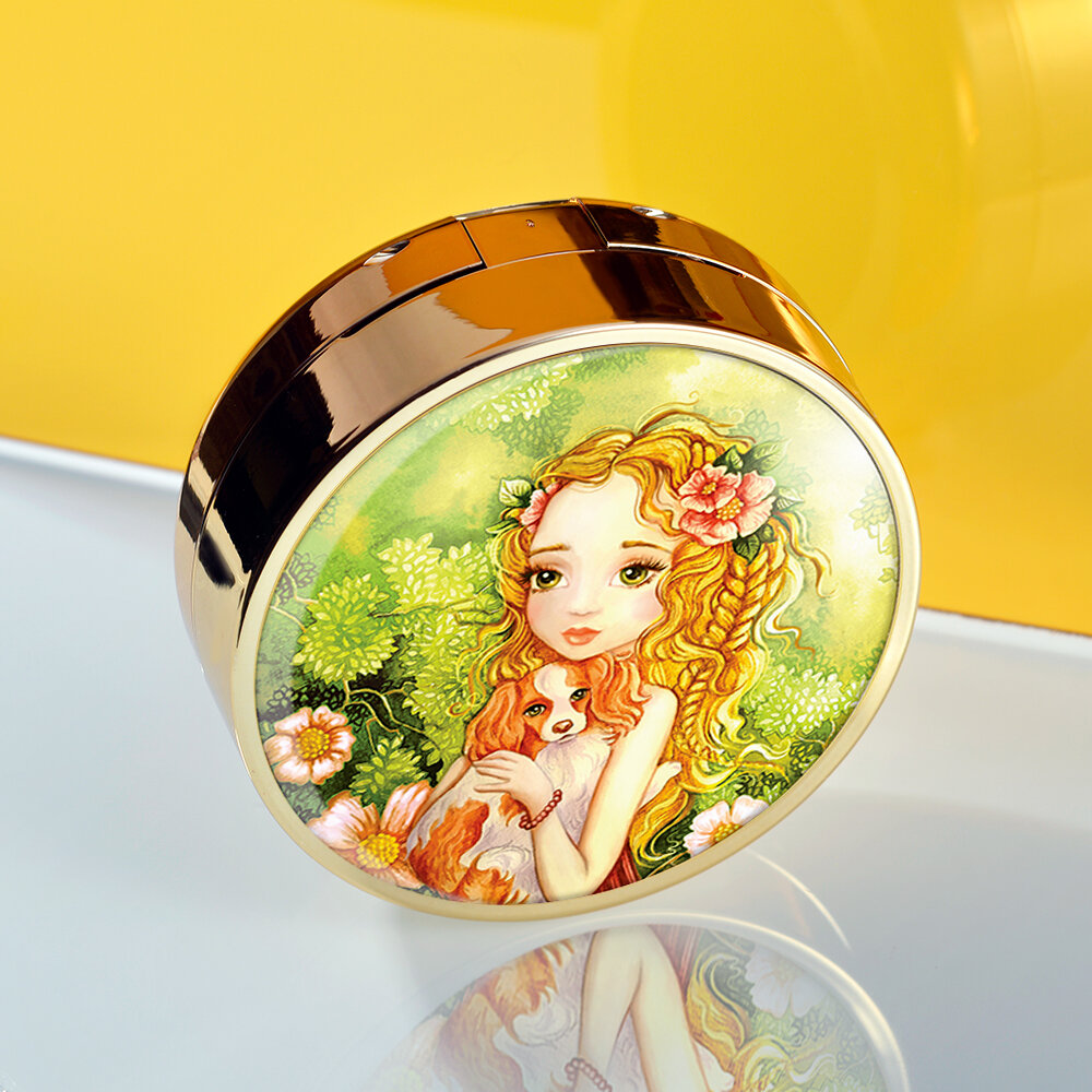 LIMONI Тон. флюид кушон All Stay Cover Cushion SPF 35 / PA++ Puppy Princess 03 Dark Medium***