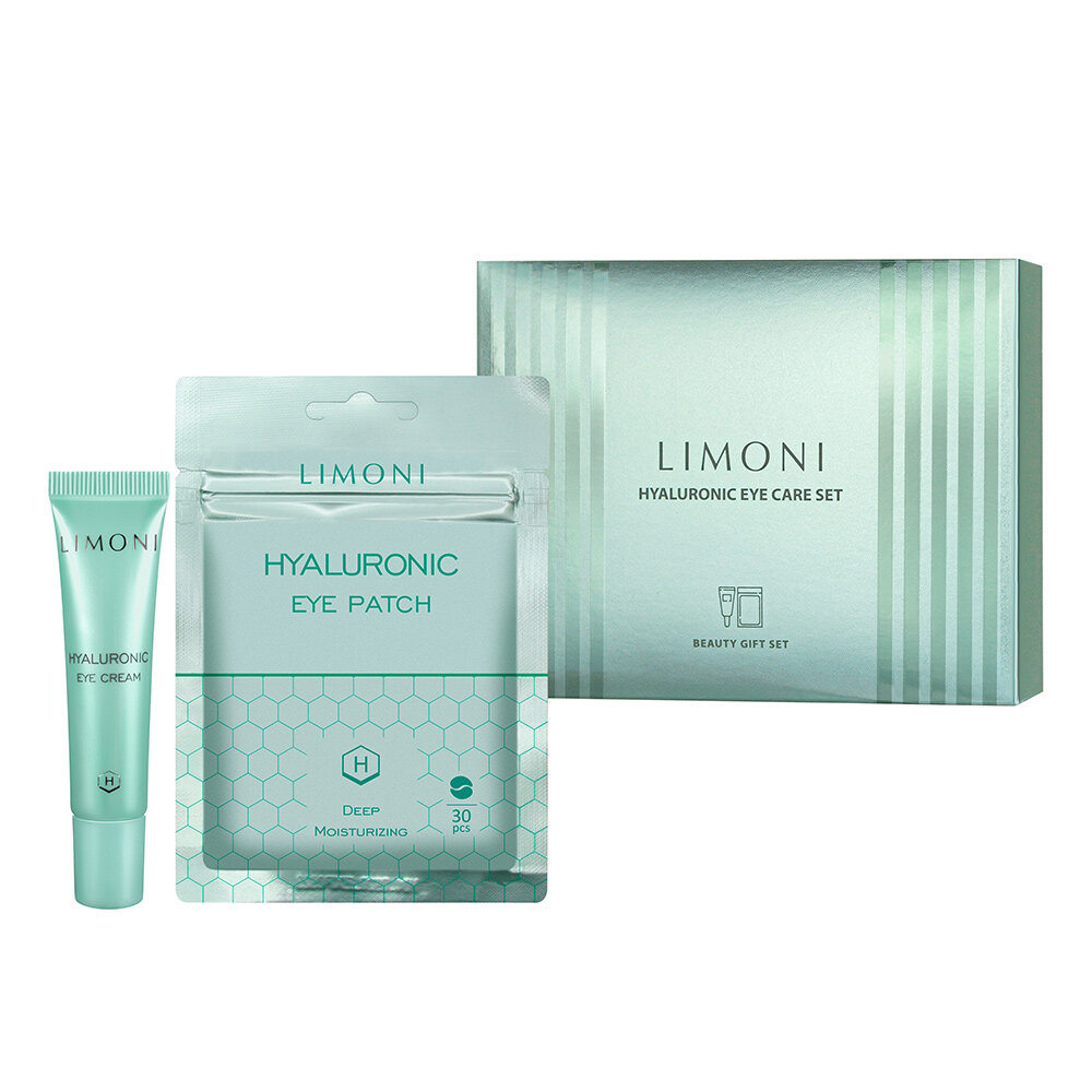 LIMONI Hyaluronic eye care set (Набор Hyaluronic Eye Patch 30pcs + Hyaluronic Eye Cream 15ml)***