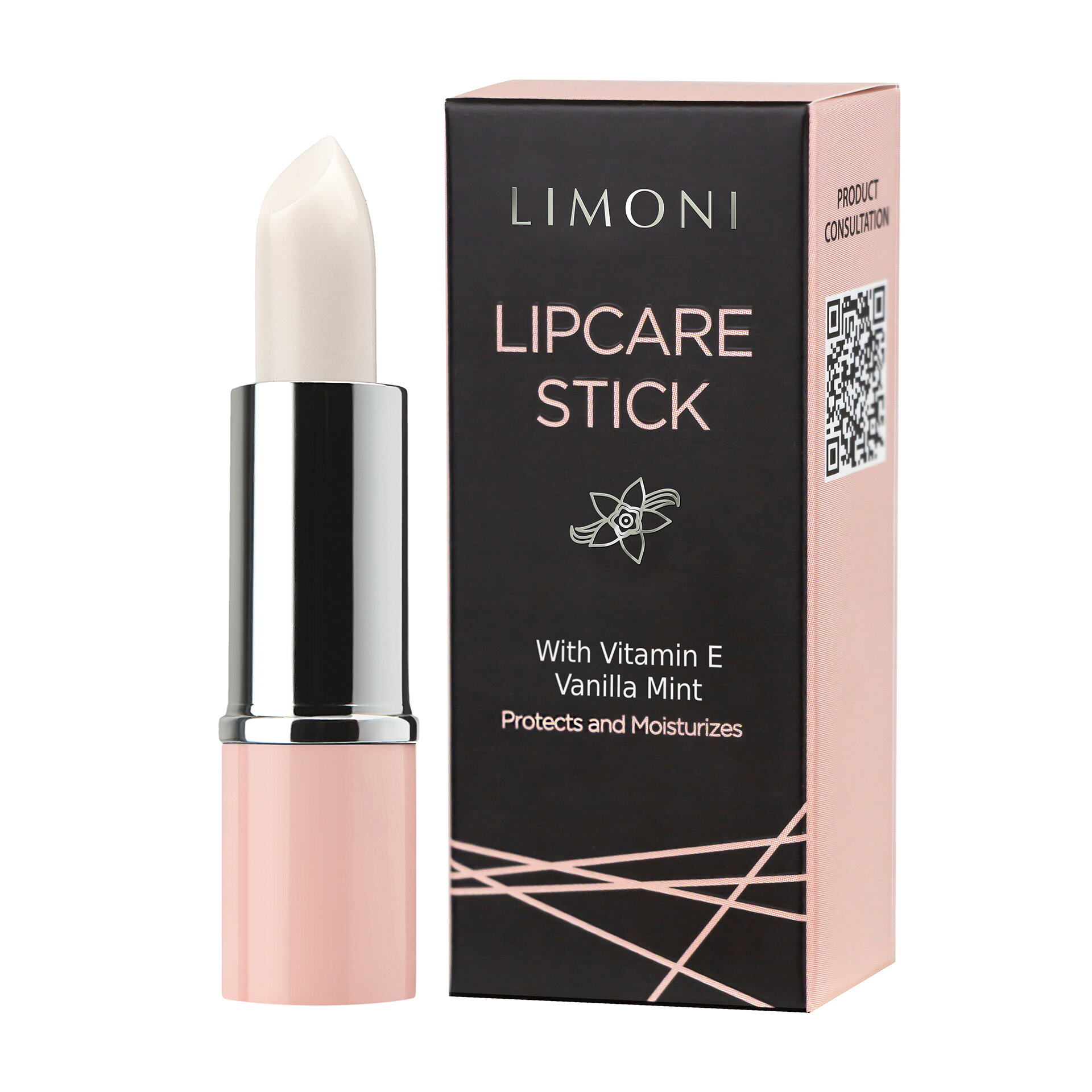 LIMONI Бальзам для губ Lipcare Stick "Ванильная мята"