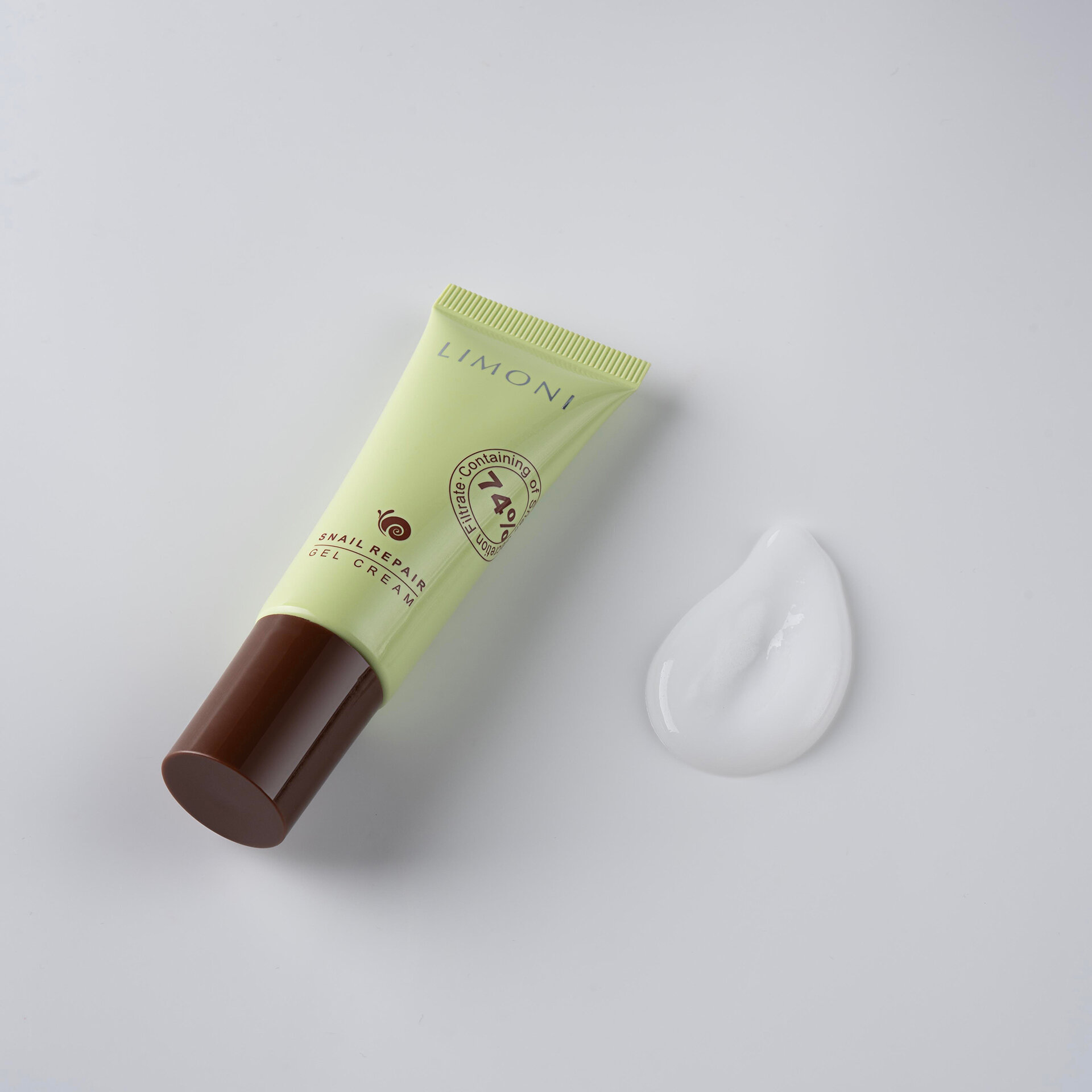 LIMONI Восстанавливающий гель-крем для лица с экстрактом секреции улитки Snail Repair Gel Cream 25ml