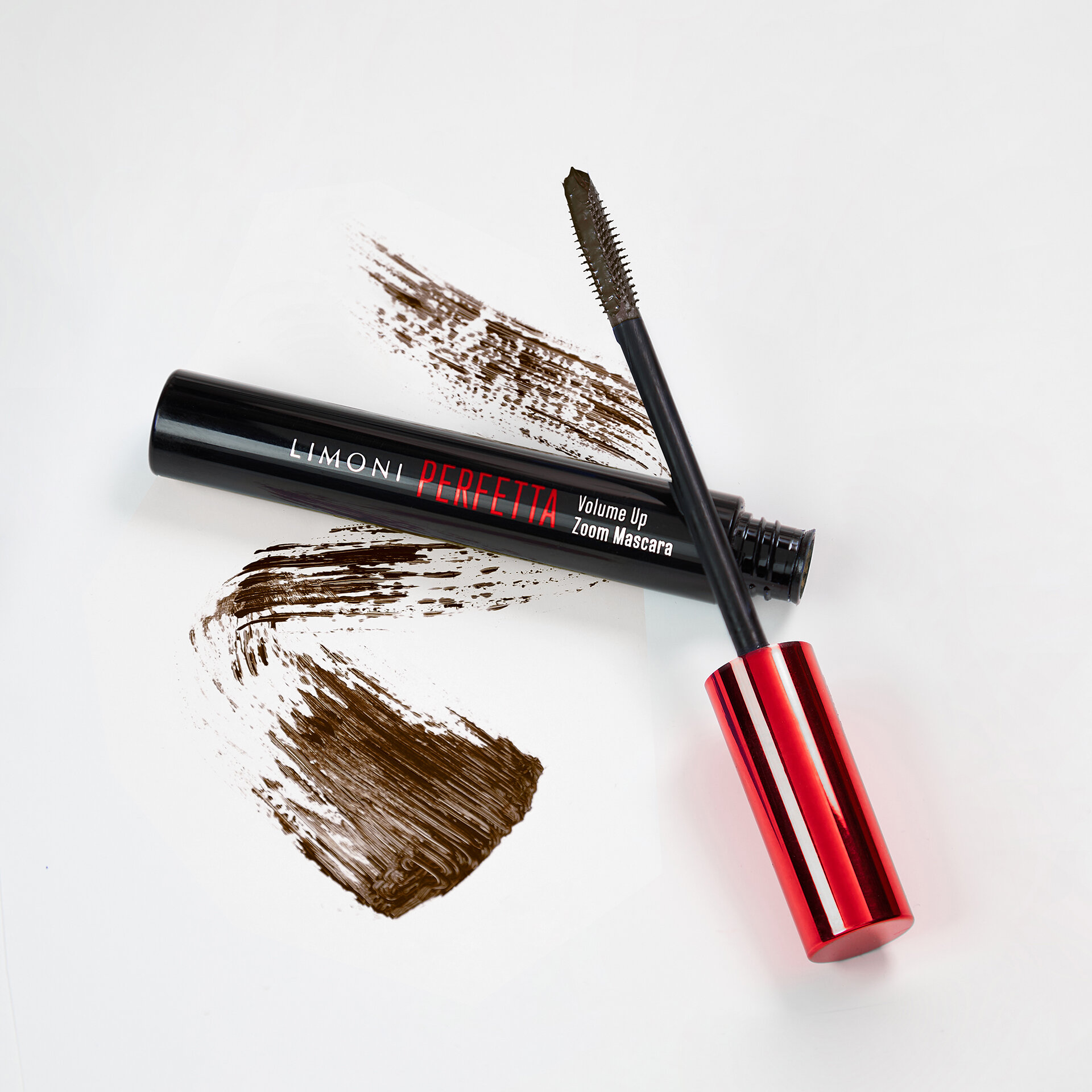 LIMONI Тушь супер объем и удлинение "PERFETTA Volume Up Zoom Mascara" тон 02 brown