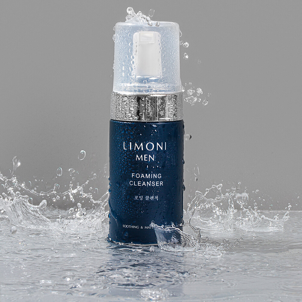 LIMONI MEN Мужская пенка для умывания для всех типов кожи Foaming Cleanser 100ml