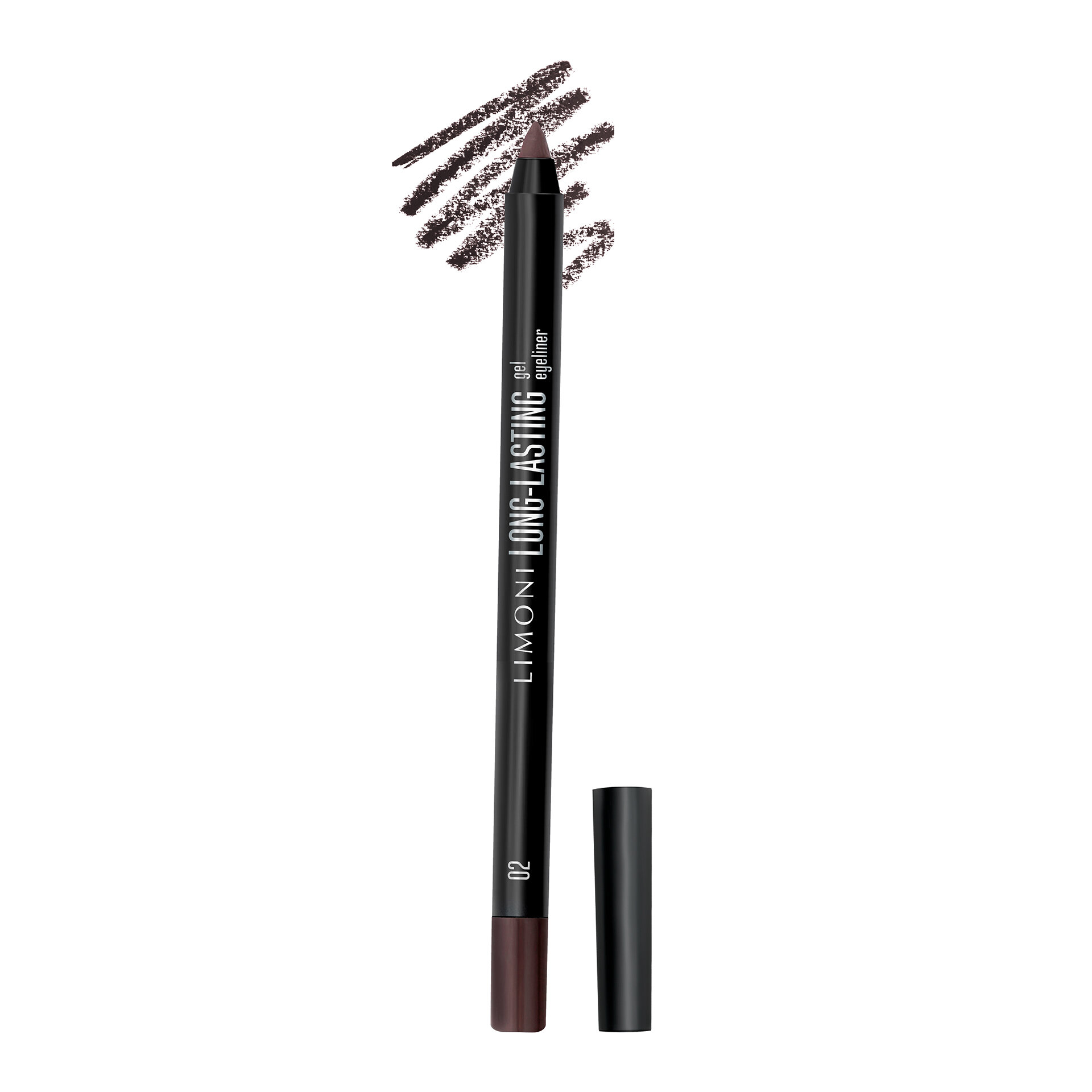 LIMONI Устойчивый гелевый карандаш для глаз "Long-lasting Gel Eyeliner", тон 02