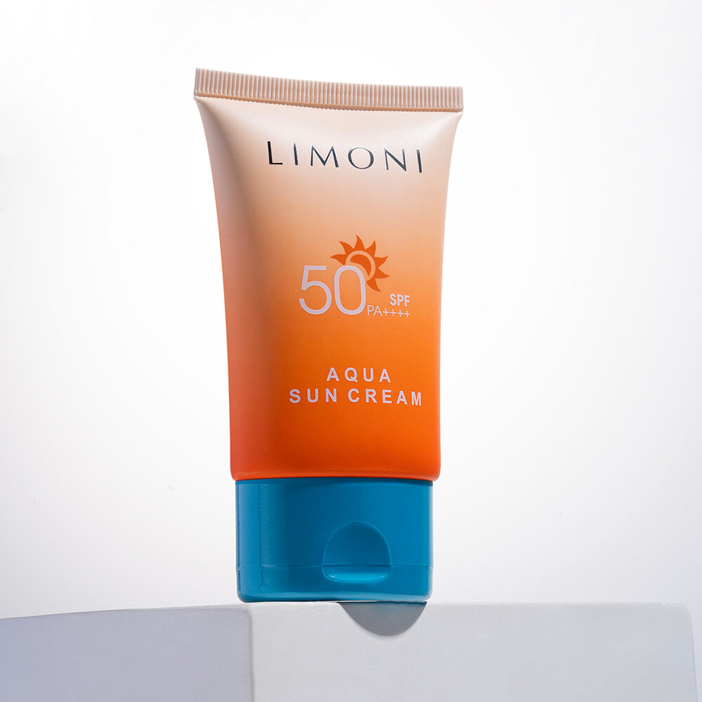 LIMONI Солнцезащитный крем SPF 50+РА++++ Aqua Sun Cream 50ml